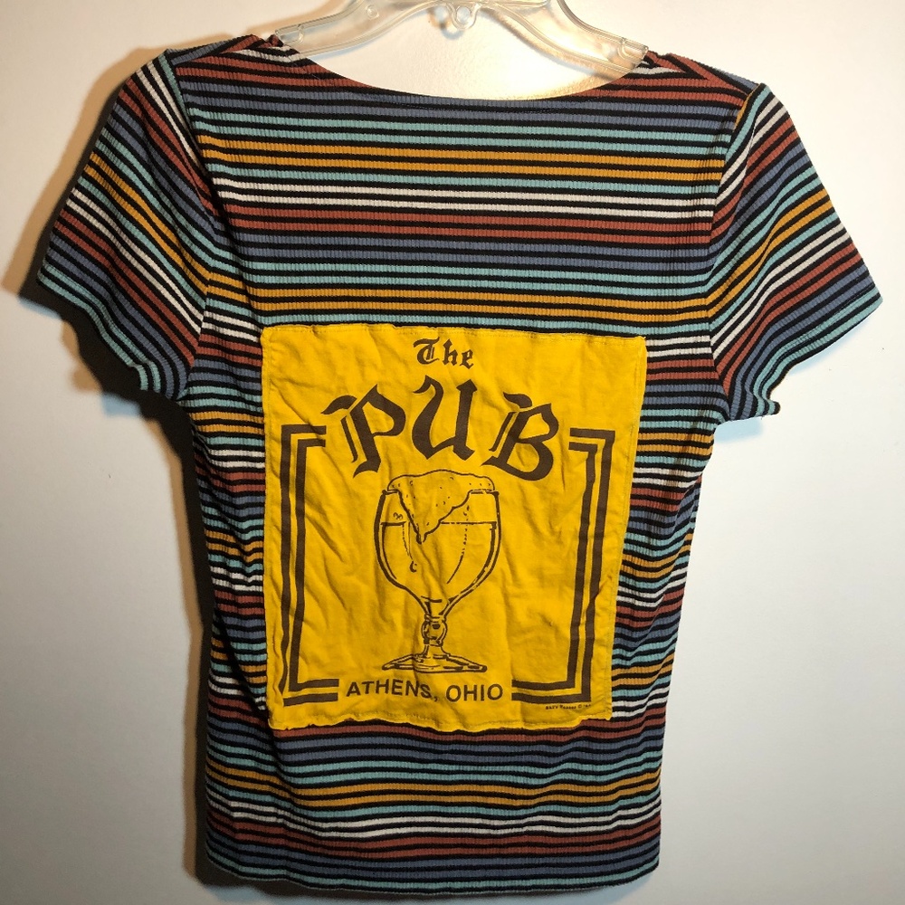 Soft AERO Tshirt Stripes Pub Upcycled